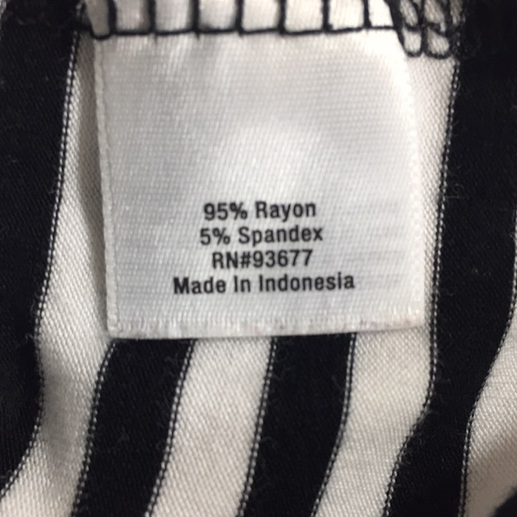 A.N.A. Black & White Striped Summer Dress Size M - Picture 7 of 7